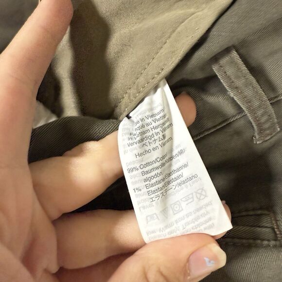 J. Crew Mercantile Pants Men's 31x30 Green Straight Flat Front Flex Cotton Blend - Picture 6 of 11